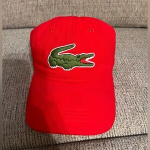 Lacoste Red baseball cap